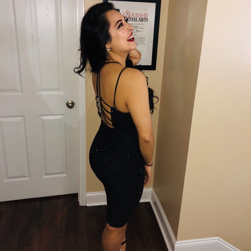 Black sparkle dress